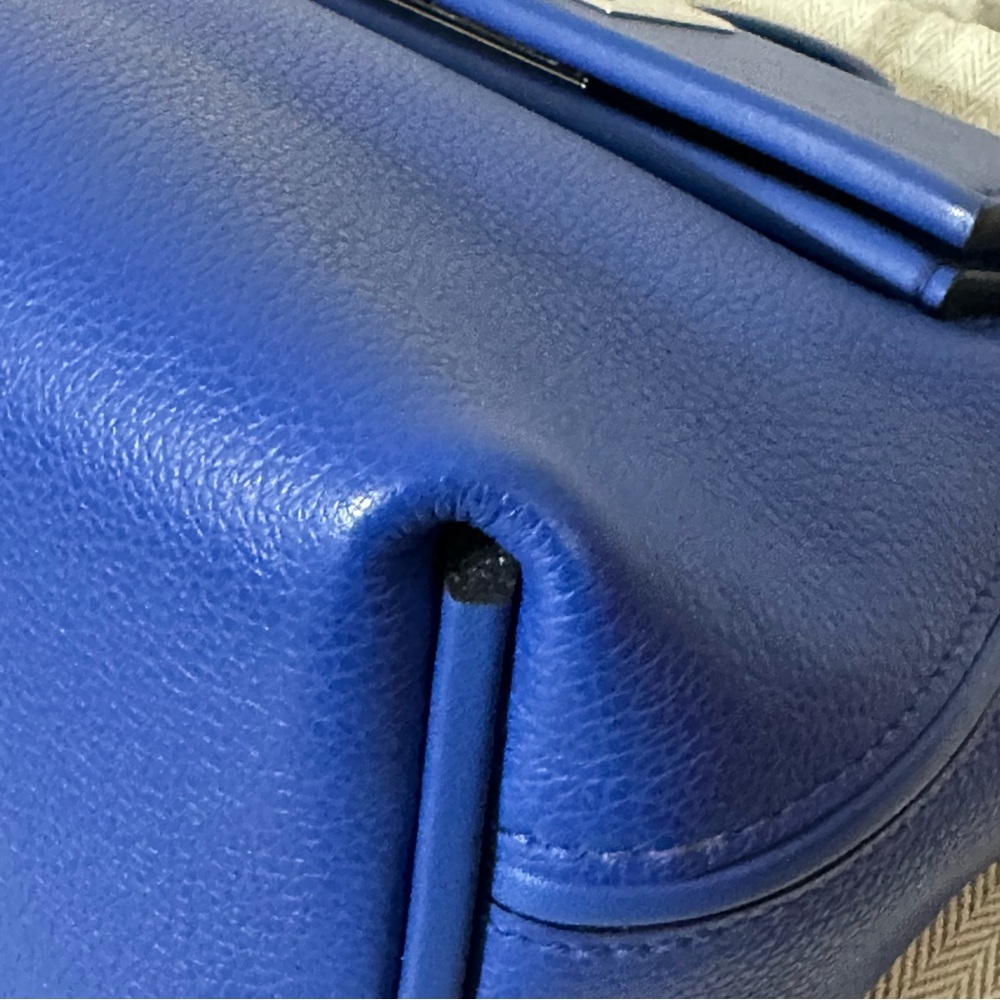 Hermes 24/24 Mini 21 Blue Royal Palladium Hardware U Stamp 2022 Retail $10,600 - Picture 10 of 17